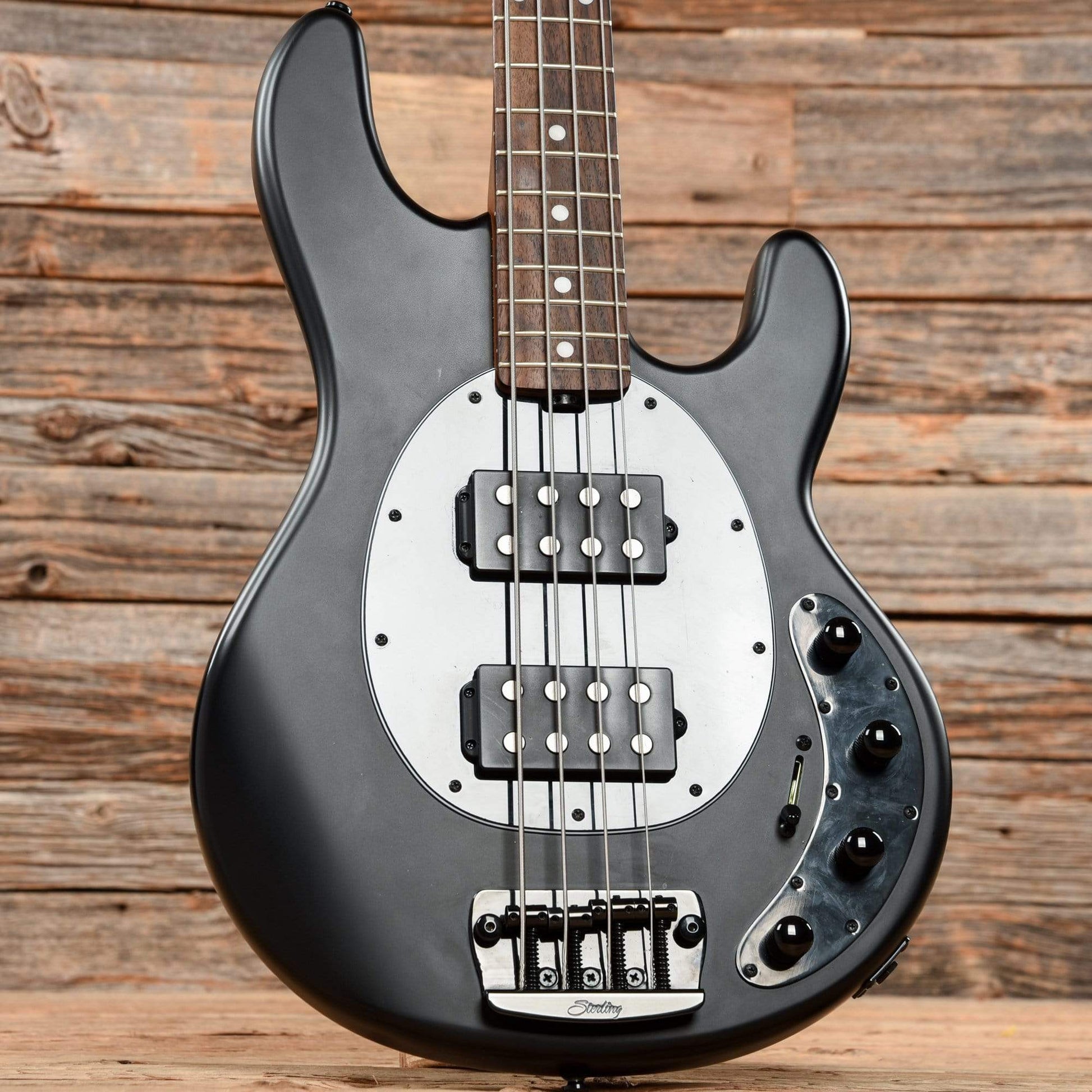 Sterling by Music Man StingRay 4HH w/Roasted Maple Neck Satin Black Bass Guitars / 4-String