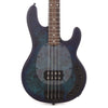 Sterling by Music Man StingRay Poplar Burl Top Neptune Blue Satin Bass Guitars / 4-String