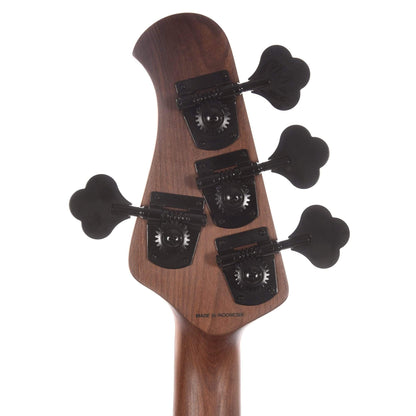 Sterling by Music Man StingRay Poplar Burl Top Neptune Blue Satin Bass Guitars / 4-String