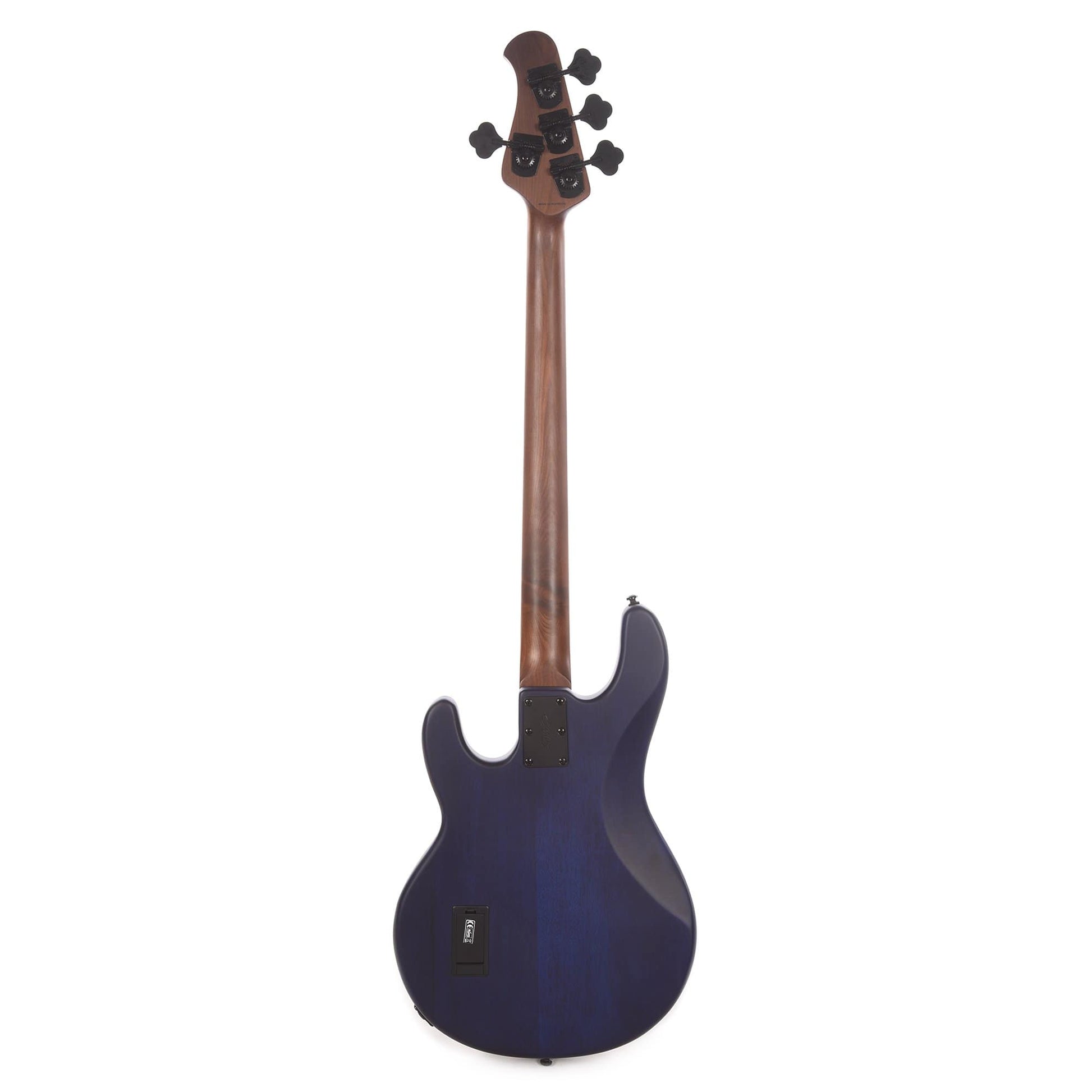 Sterling by Music Man StingRay Poplar Burl Top Neptune Blue Satin Bass Guitars / 4-String