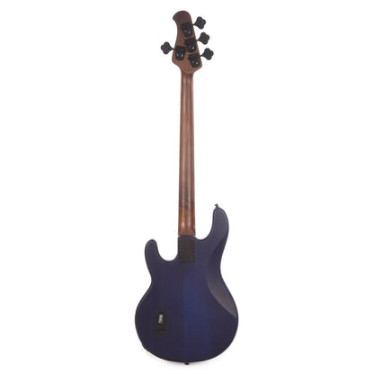 Sterling by Music Man StingRay Poplar Burl Top Neptune Blue Satin Bass Guitars / 4-String