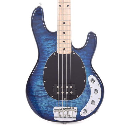 Sterling by Music Man StingRay Quilted Maple Neptune Blue Bass Guitars / 4-String