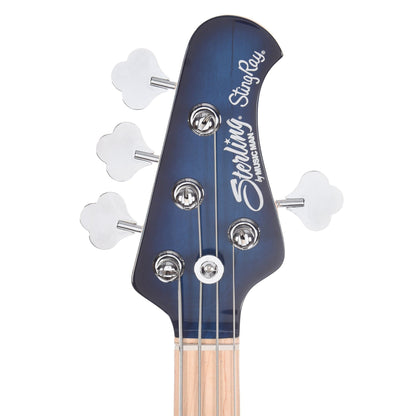 Sterling by Music Man StingRay Quilted Maple Neptune Blue Bass Guitars / 4-String