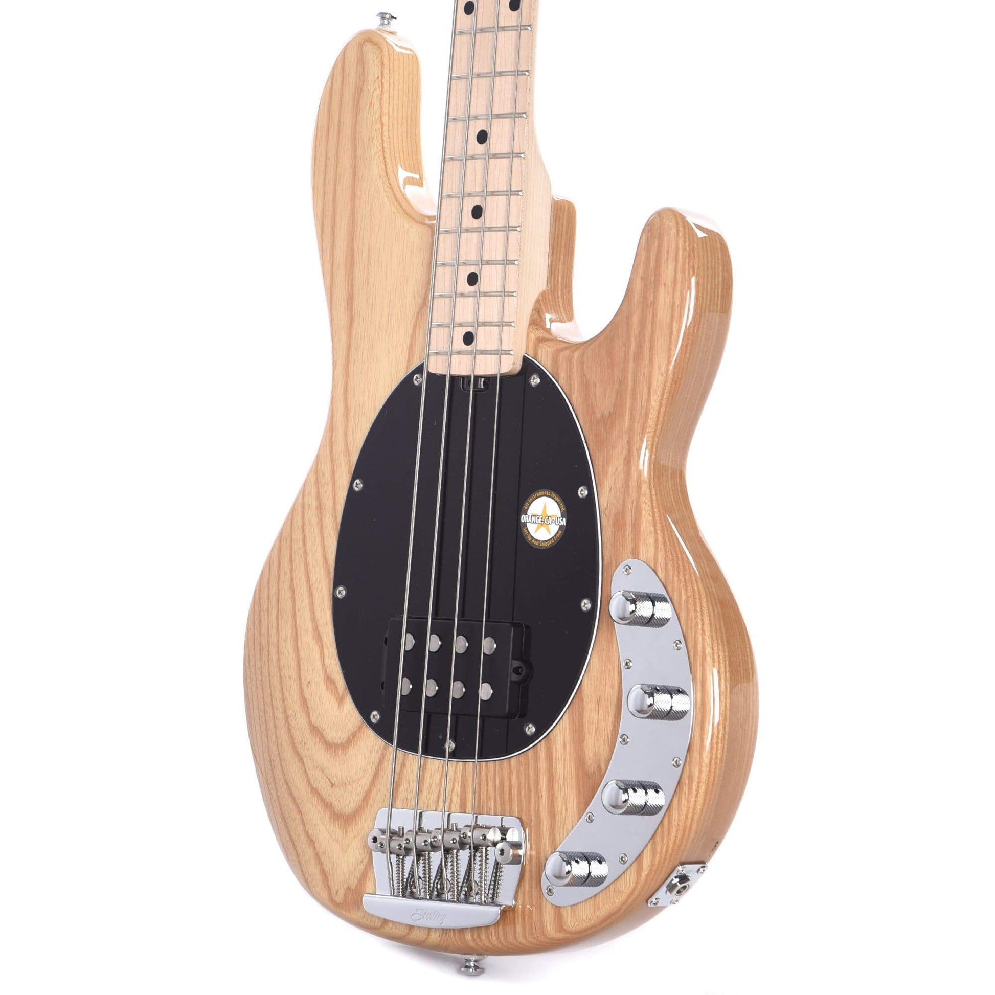 Sterling by Music Man StingRay Swamp Ash Natural Bass Guitars / 4-String