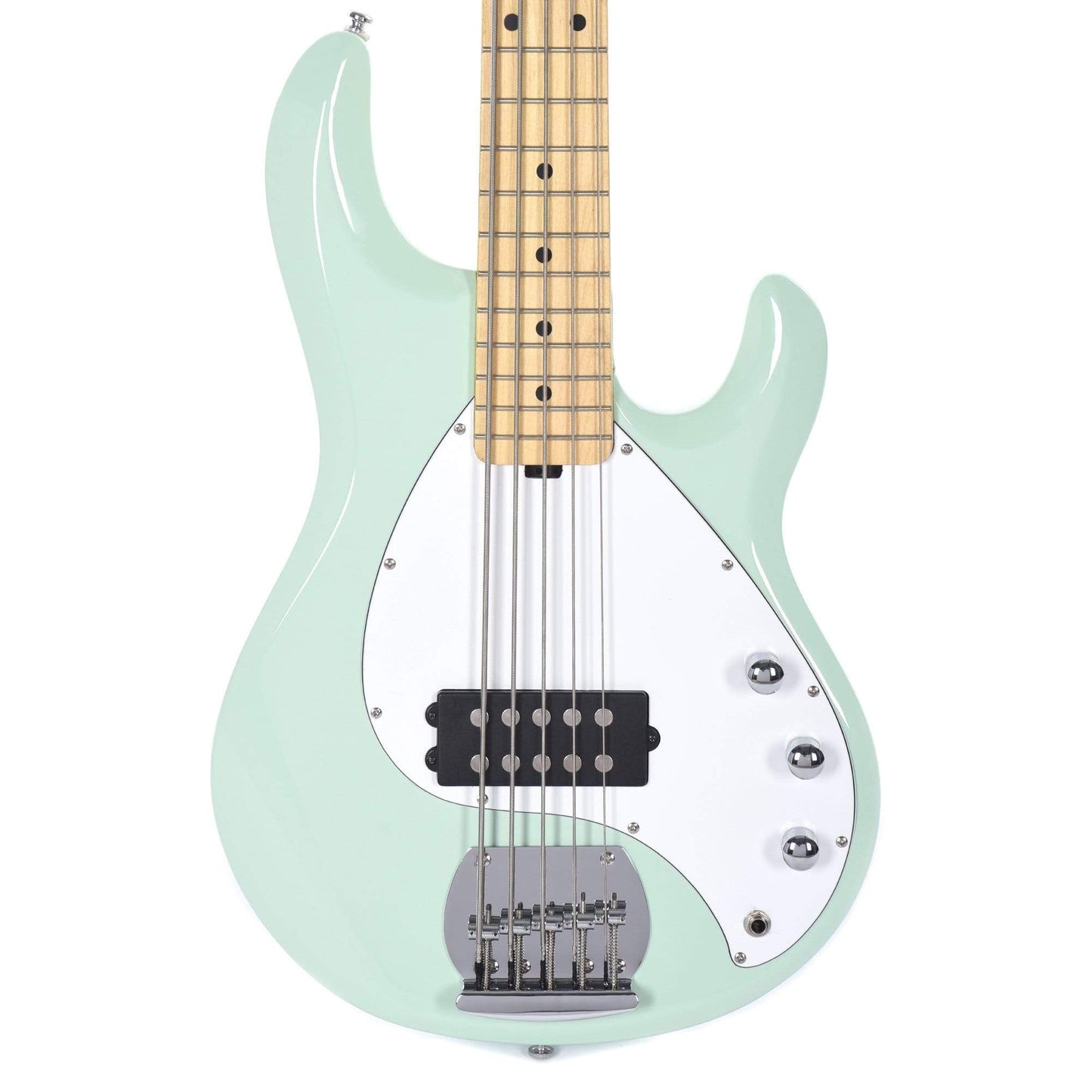 Sterling by Music Man S.U.B. Series StingRay5 5-String Mint Green w/Guitar Stand, Tuner and 10' Cable Bundle Bass Guitars / 5-String or More