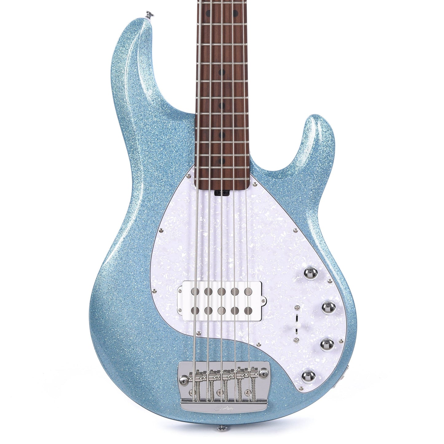 Sterling by Music Man StingRay RAY35 Blue Sparkle Bass Guitars / 5-String or More