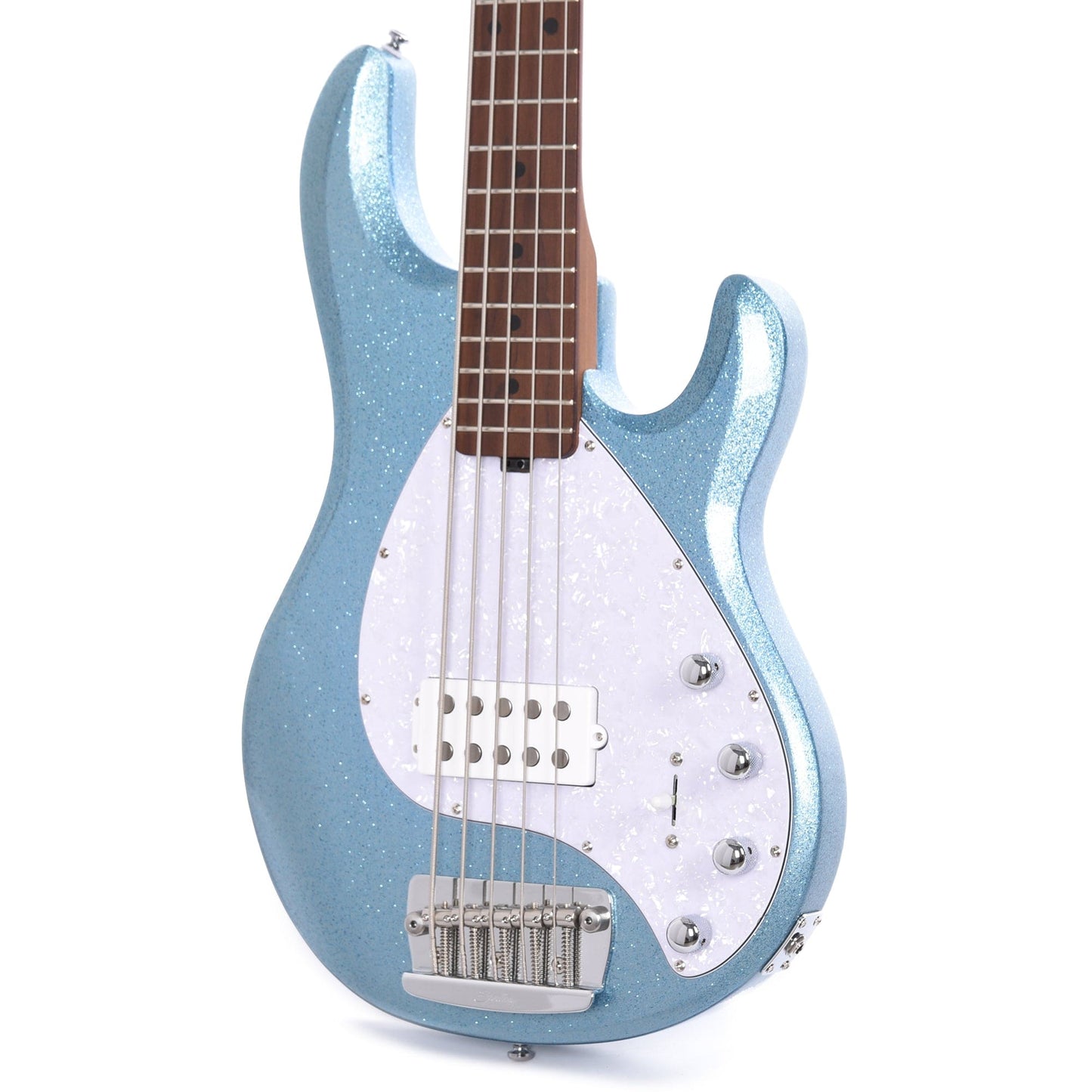 Sterling by Music Man StingRay RAY35 Blue Sparkle Bass Guitars / 5-String or More