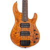 Sterling by Music Man StingRay RAY35 HH Poplar Burl Amber Bass Guitars / 5-String or More