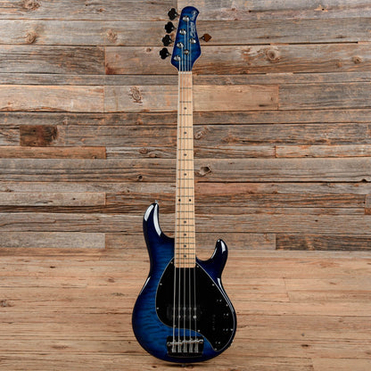 Sterling by Music Man StingRay Ray35QM Blue Burst Bass Guitars / 5-String or More
