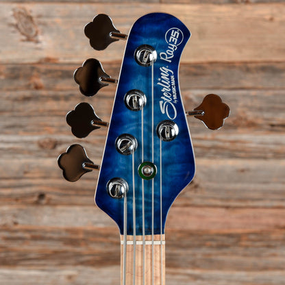 Sterling by Music Man StingRay Ray35QM Blue Burst Bass Guitars / 5-String or More