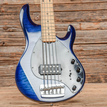 Sterling by Music Man StingRay Ray35QM Blue Burst Bass Guitars / 5-String or More