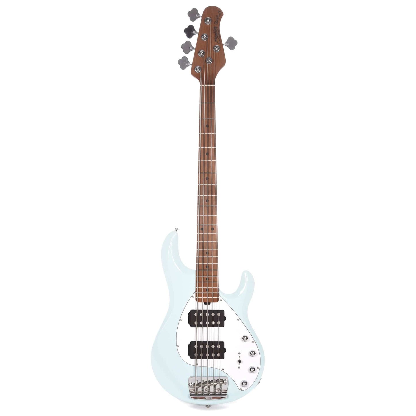 Sterling by Music Man StingRay35 HH 5-String Daphne Blue Bass Guitars / 5-String or More