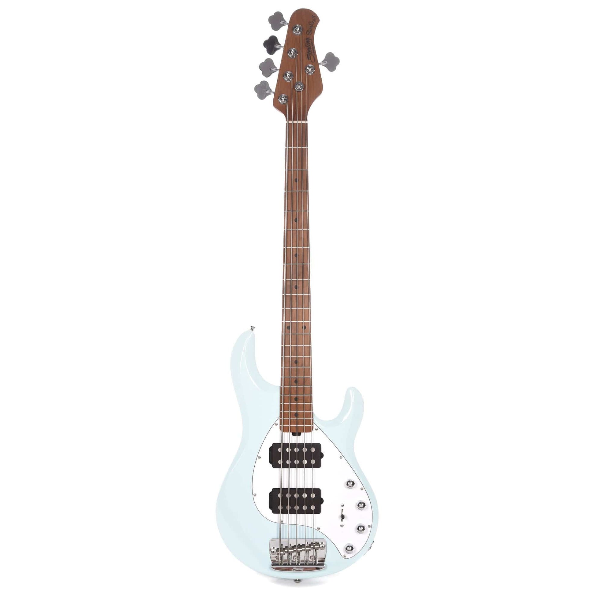 Sterling by Music Man StingRay35 HH 5-String Daphne Blue Bass Guitars / 5-String or More