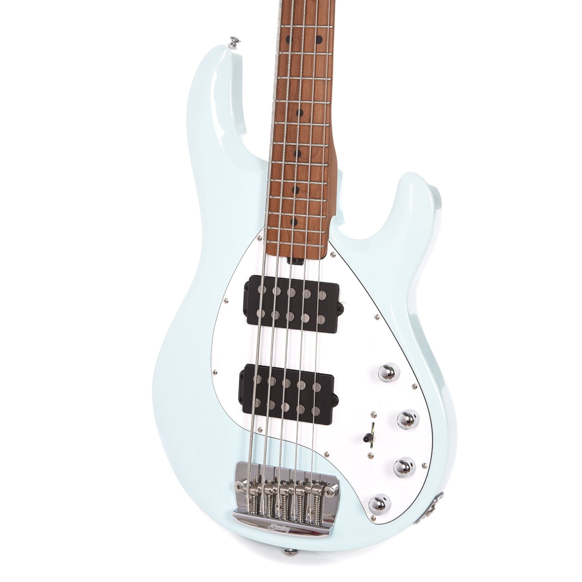 Sterling by Music Man StingRay35 HH 5-String Daphne Blue Bass Guitars / 5-String or More