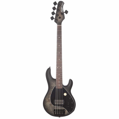 Sterling by Music Man StingRay5 5-String Burl Top Trans Black Satin Bass Guitars / 5-String or More