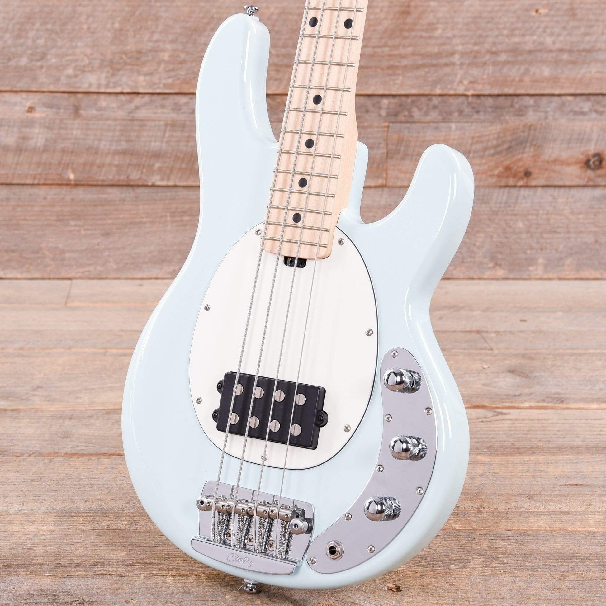 Sterling by Music Man Short Scale StingRay Daphne Blue Bass Guitars / Short Scale