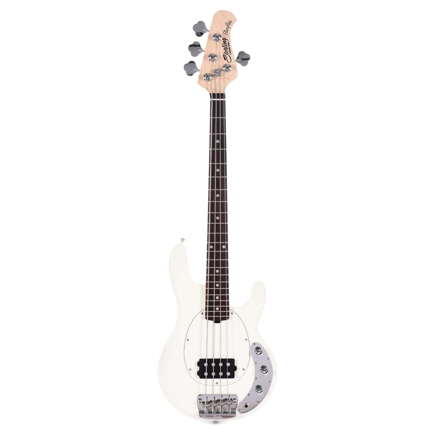 Sterling by Music Man Short Scale StingRay Olympic White Bass Guitars / Short Scale