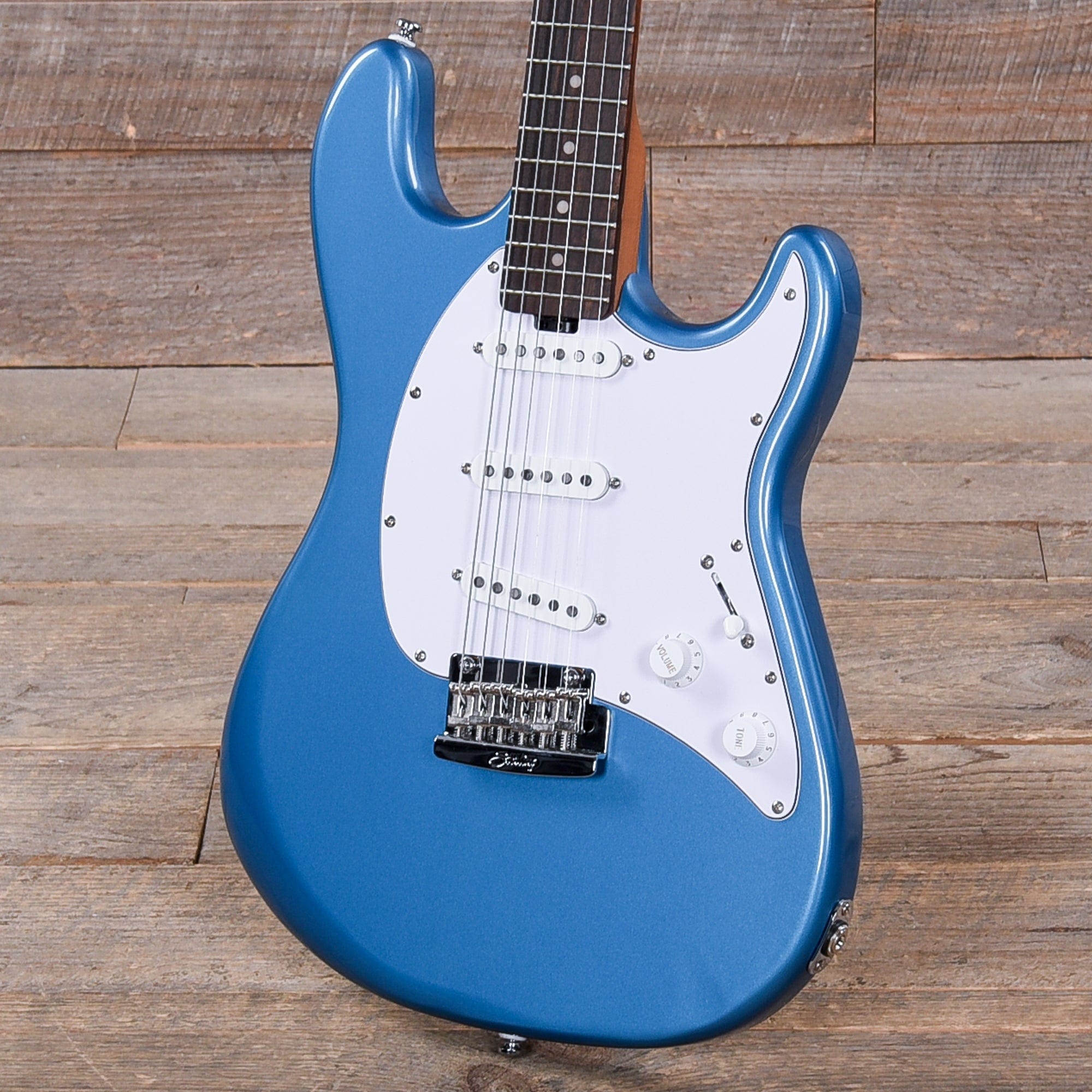 Sterling By Music Man Cutlass SSS Toluca Lake Blue Chicago Music Exchange sterling-by-music-man-cutlass-sss-toluca-lake-blue-chicago-music-exchange