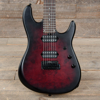 Sterling by Music Man Jason Richardson Cutlass 7-String Dark Scarlet Burst Electric Guitars / Solid Body