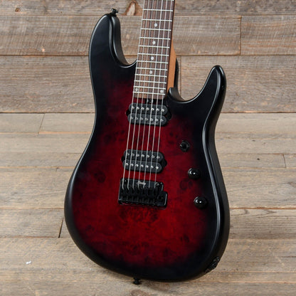 Sterling by Music Man Jason Richardson Cutlass 7-String Dark Scarlet Burst Electric Guitars / Solid Body