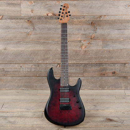 Sterling by Music Man Jason Richardson Cutlass 7-String Dark Scarlet Burst Electric Guitars / Solid Body