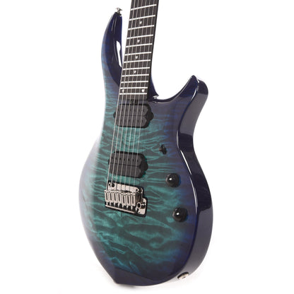Sterling by Music Man JP Majesty 7 DiMarzio Pickups Cerulean Paradise Electric Guitars / Solid Body