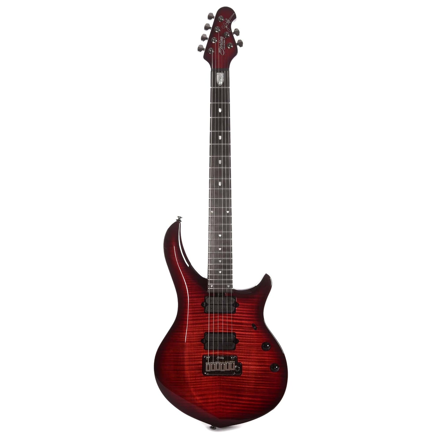 Sterling by Music Man JP Majesty Flame Top Royal Red w/DiMarzio Pickups Electric Guitars / Solid Body