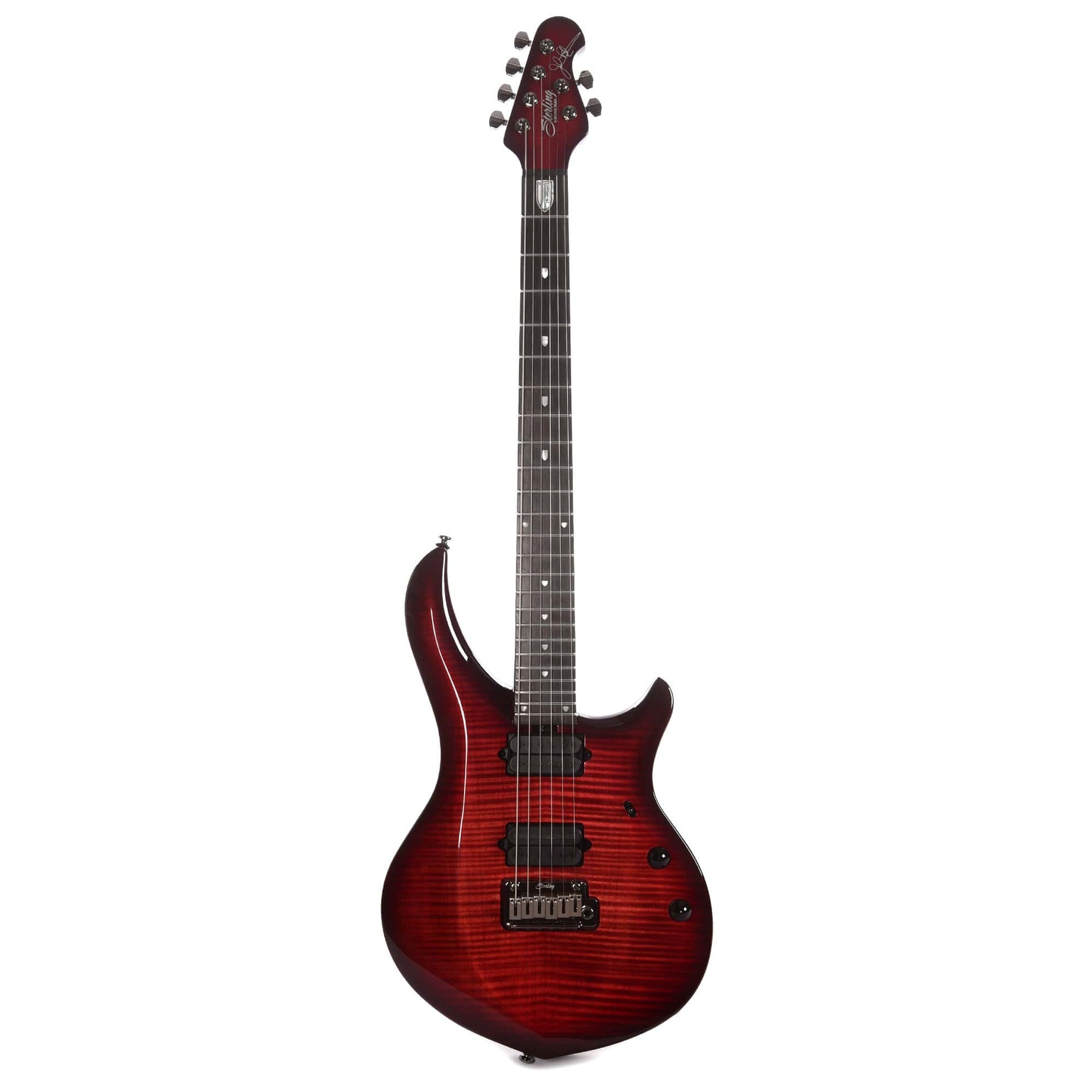 Sterling by Music Man JP Majesty Flame Top Royal Red w/DiMarzio Pickups Electric Guitars / Solid Body