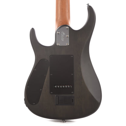 Sterling by Music Man JP15 7 Flame Maple Top Trans Black Satin Electric Guitars / Solid Body