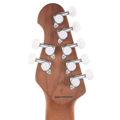 Sterling by Music Man JP15 7 Flame Maple Top Trans Black Satin Electric Guitars / Solid Body