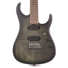 Sterling by Music Man JP15 7 Flame Maple Top Trans Black Satin Electric Guitars / Solid Body