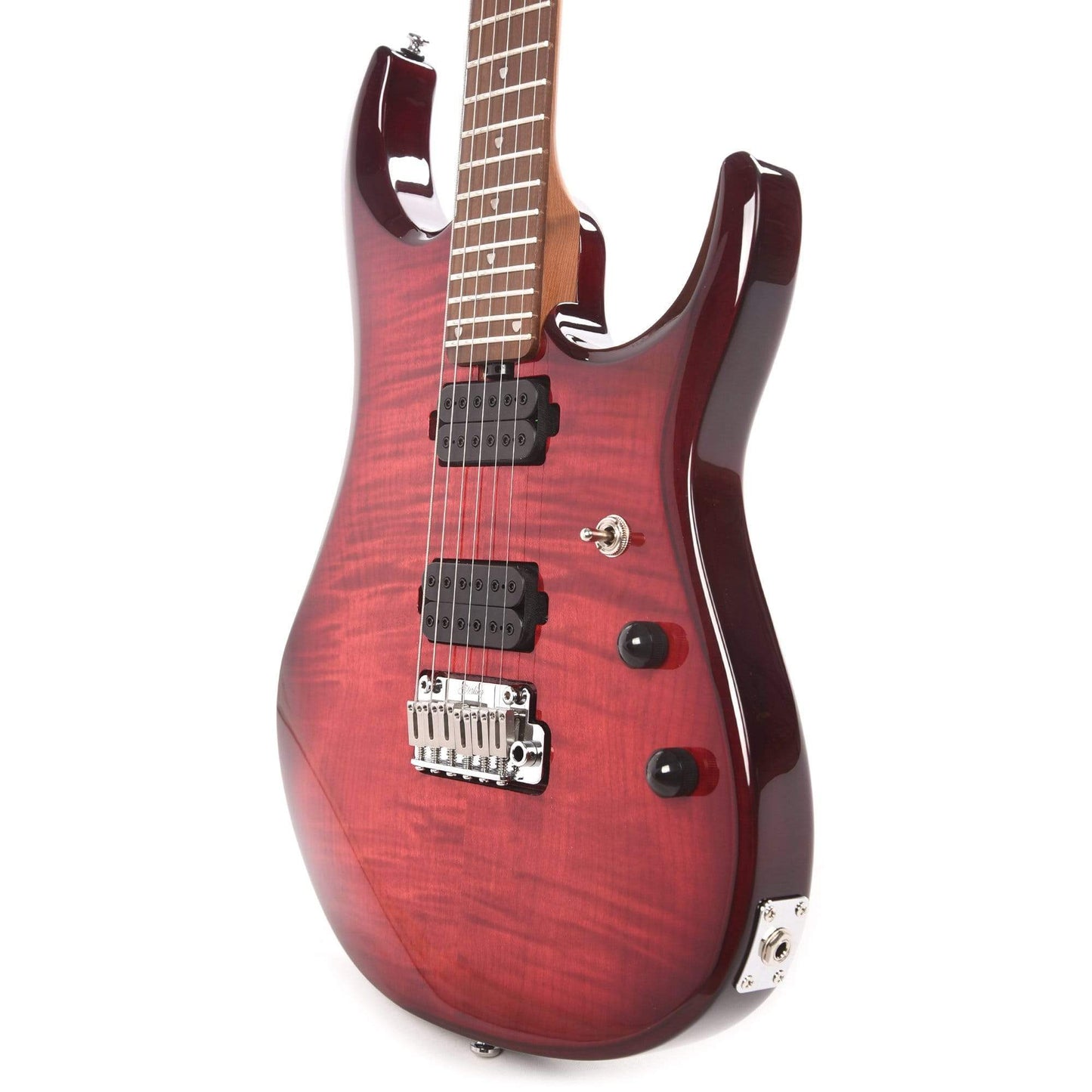 Sterling by Music Man JP15 Flame Maple Top Royal Red Electric Guitars / Solid Body
