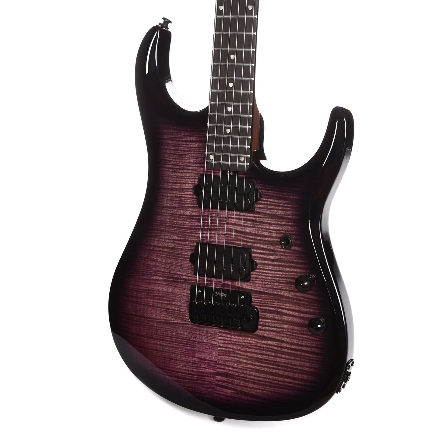 Sterling by Music Man JP15 Flame Top Eminence Purple w/DiMarzio Pickups Electric Guitars / Solid Body