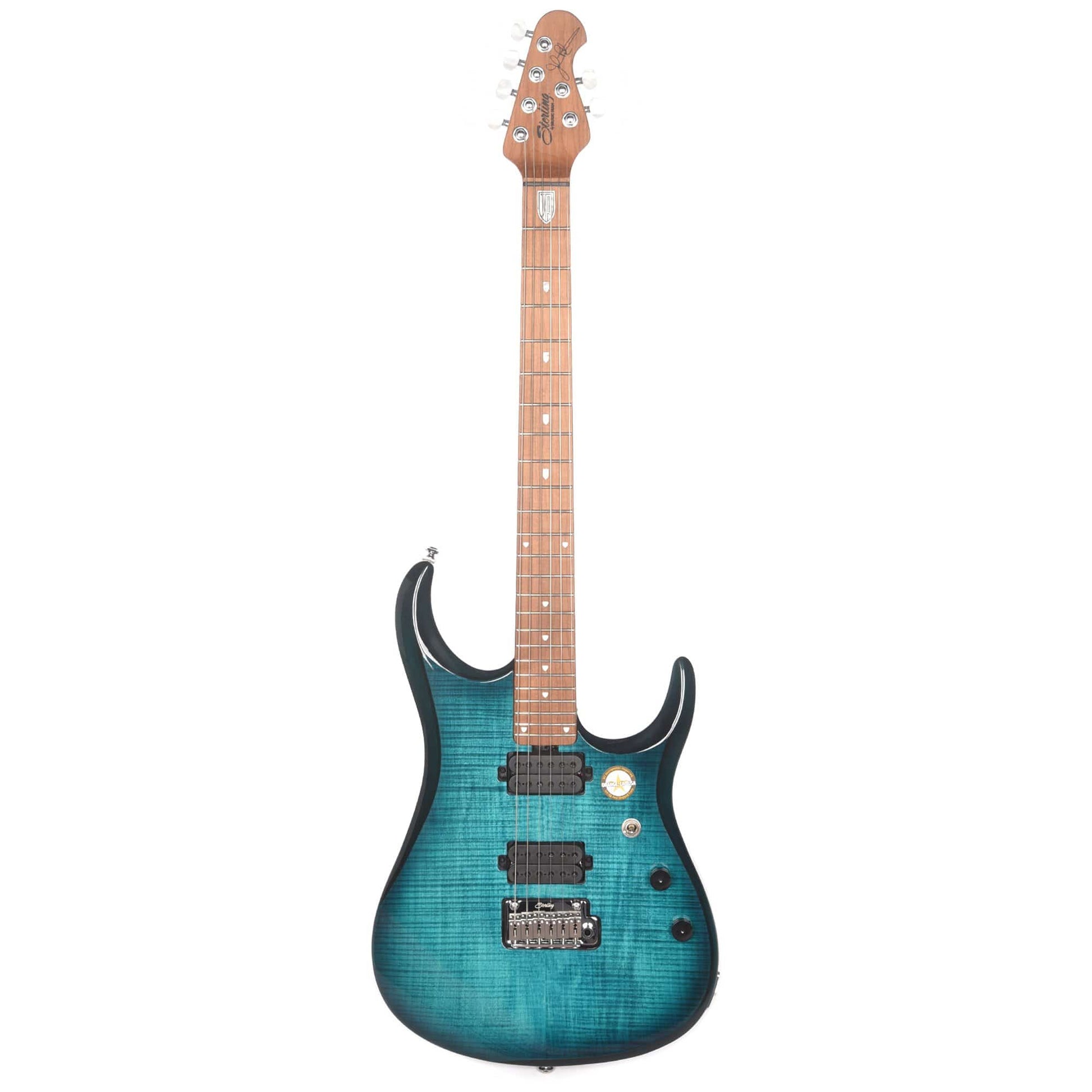 Sterling by Music Man JP150 Flame Top Teal Electric Guitars / Solid Body