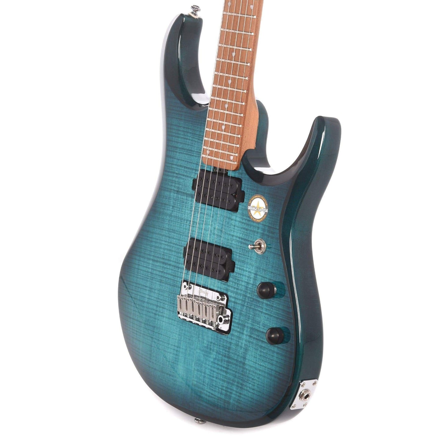 Sterling by Music Man JP150 Flame Top Teal Electric Guitars / Solid Body
