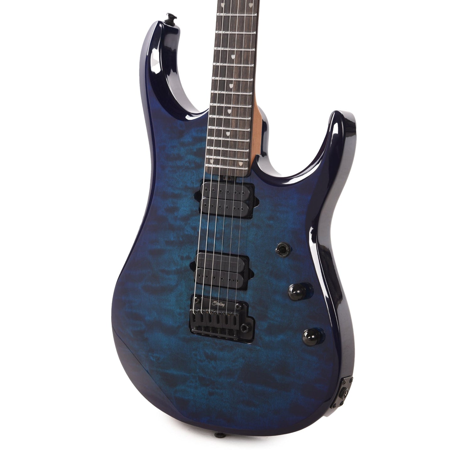 Sterling by Music Man JP150D John Petrucci Quilted Maple Cerulean Paradise Electric Guitars / Solid Body
