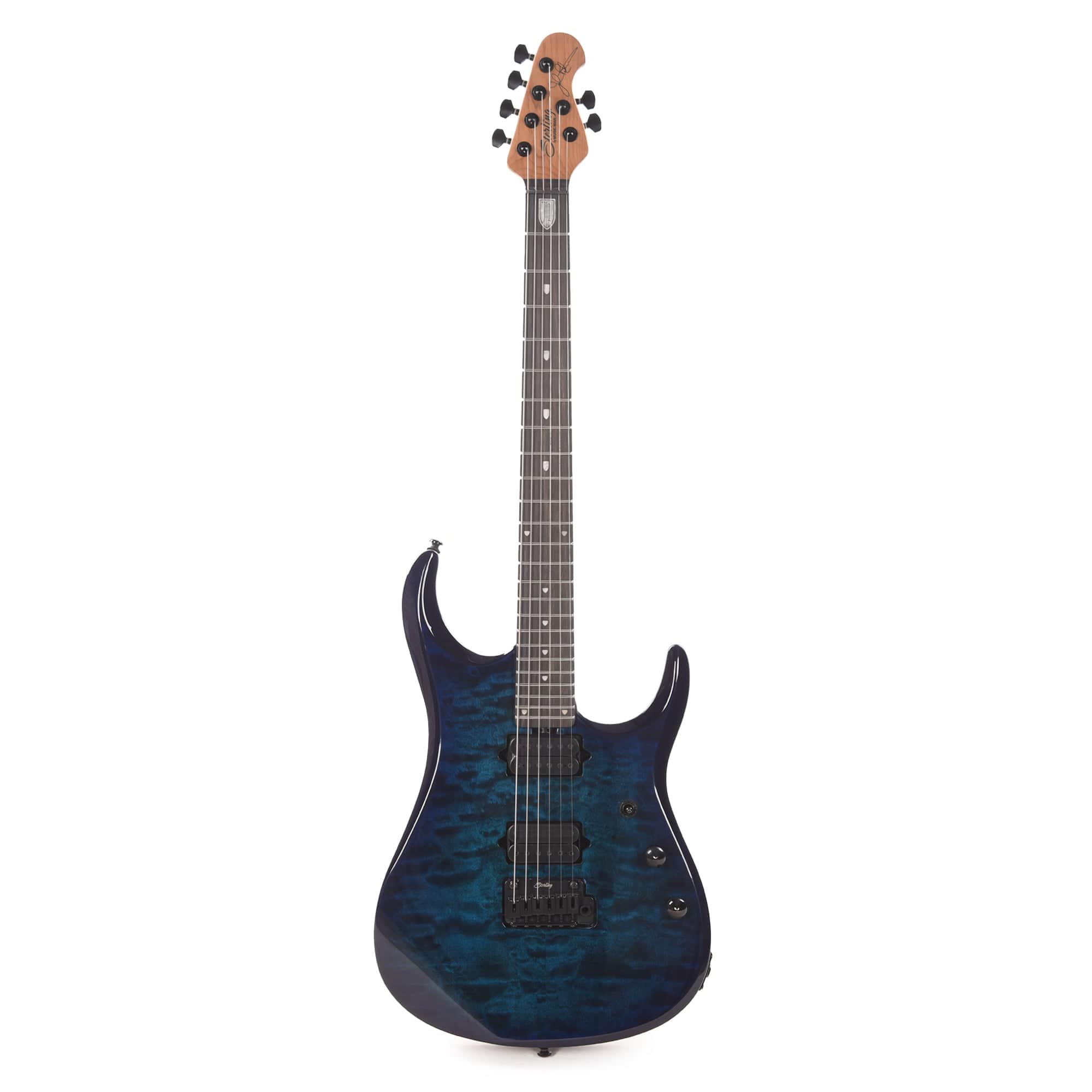 Sterling by Music Man JP150D John Petrucci Quilted Maple Cerulean