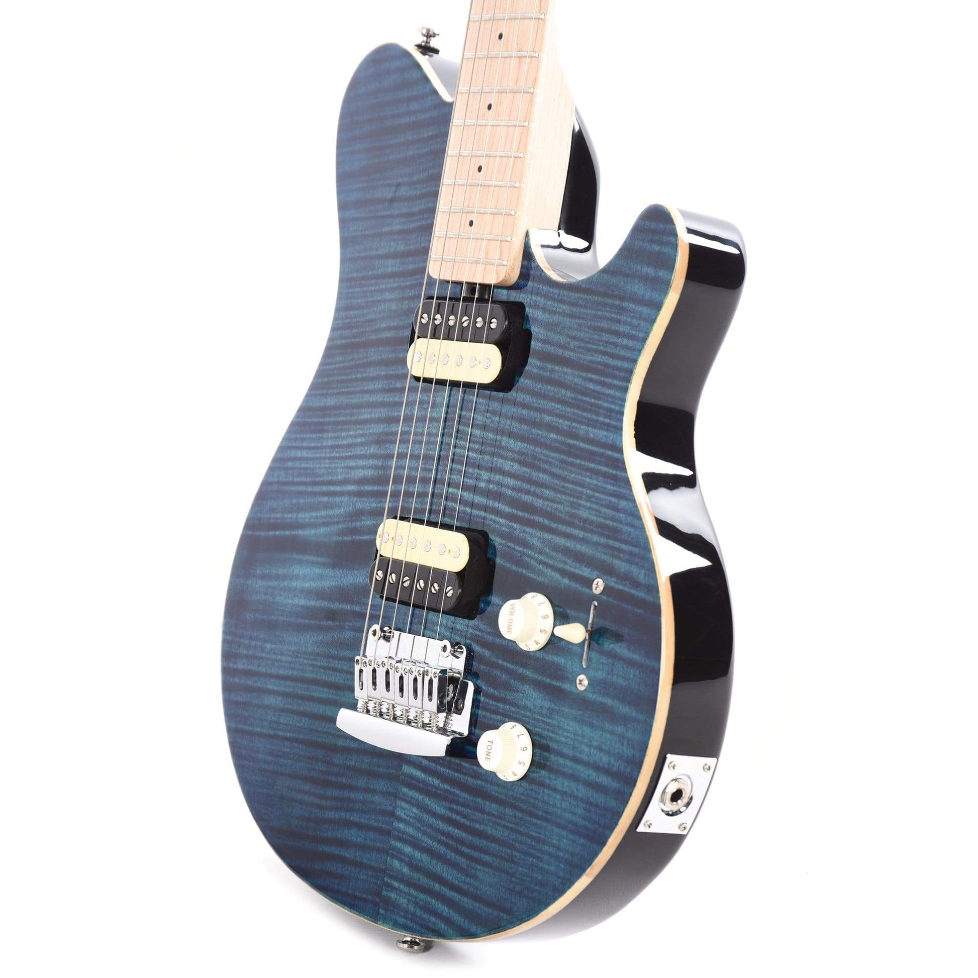 Sterling by Music Man S.U.B. Series Axis Flame Maple Top Neptune Blue Electric Guitars / Solid Body