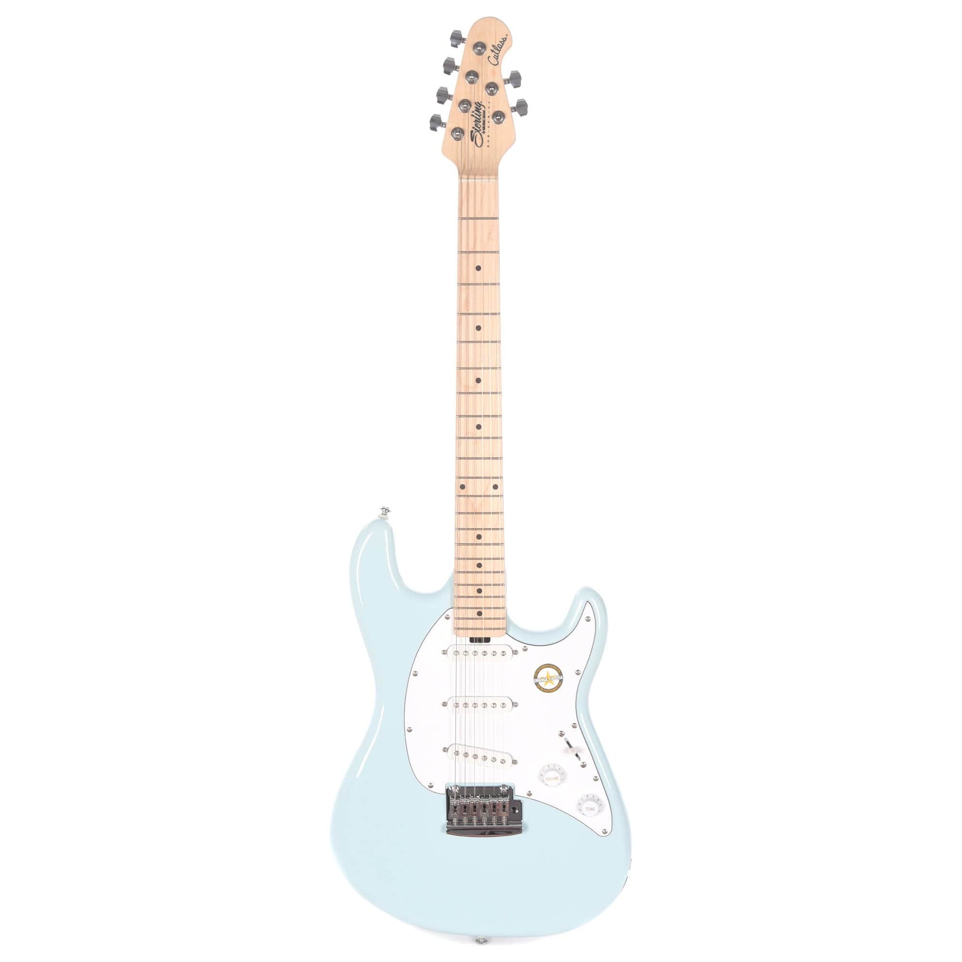 Sterling by Music Man S.U.B. Series Cutlass SSS Daphne Blue Electric Guitars / Solid Body