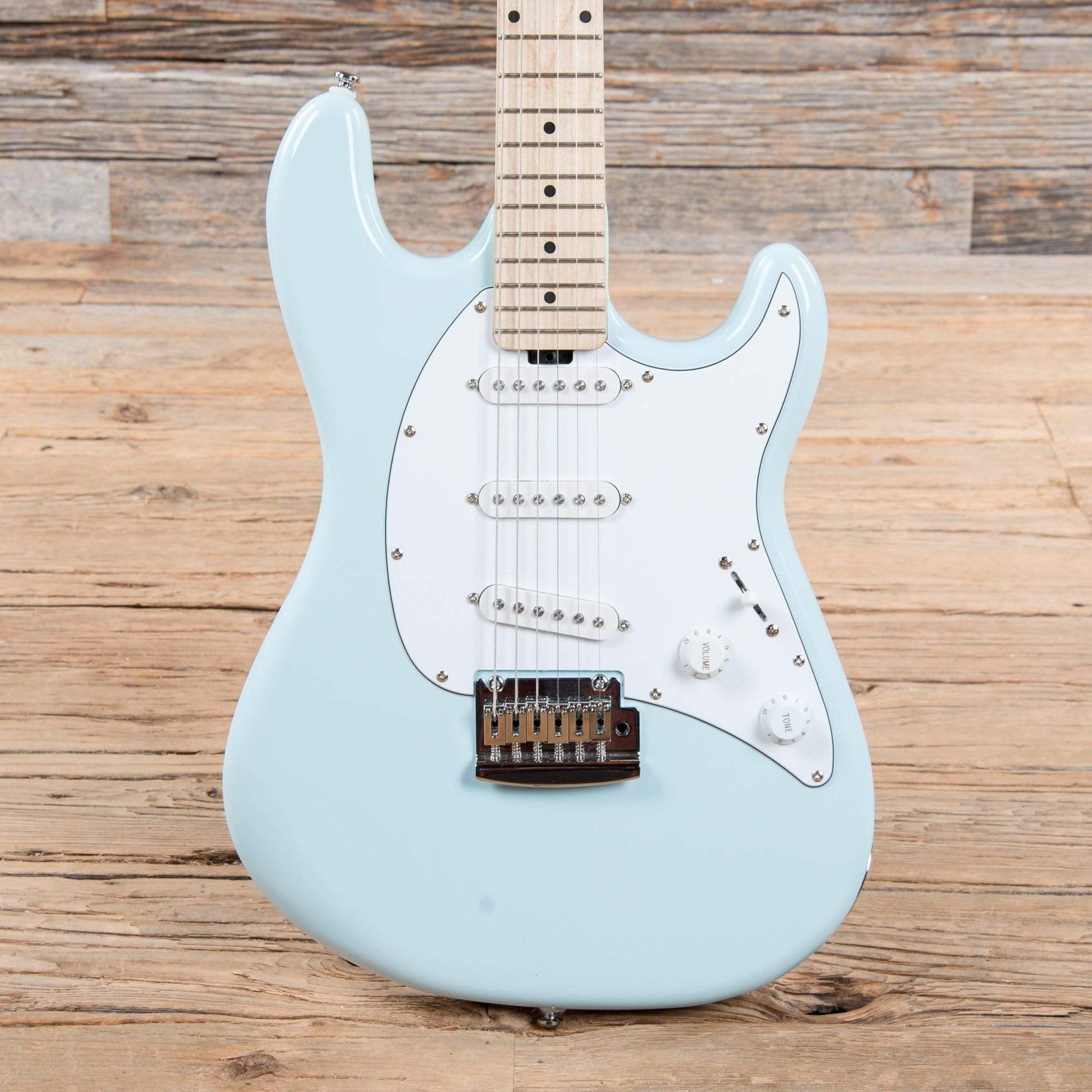 Sterling by Music Man S.U.B. Series Cutlass SSS Daphne Blue Electric Guitars / Solid Body