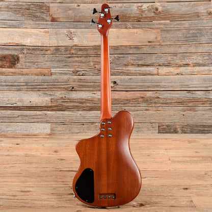 Steve Ezzo Custom Short Scale Fretless Bass Redwood Top Bass Guitars / Short Scale