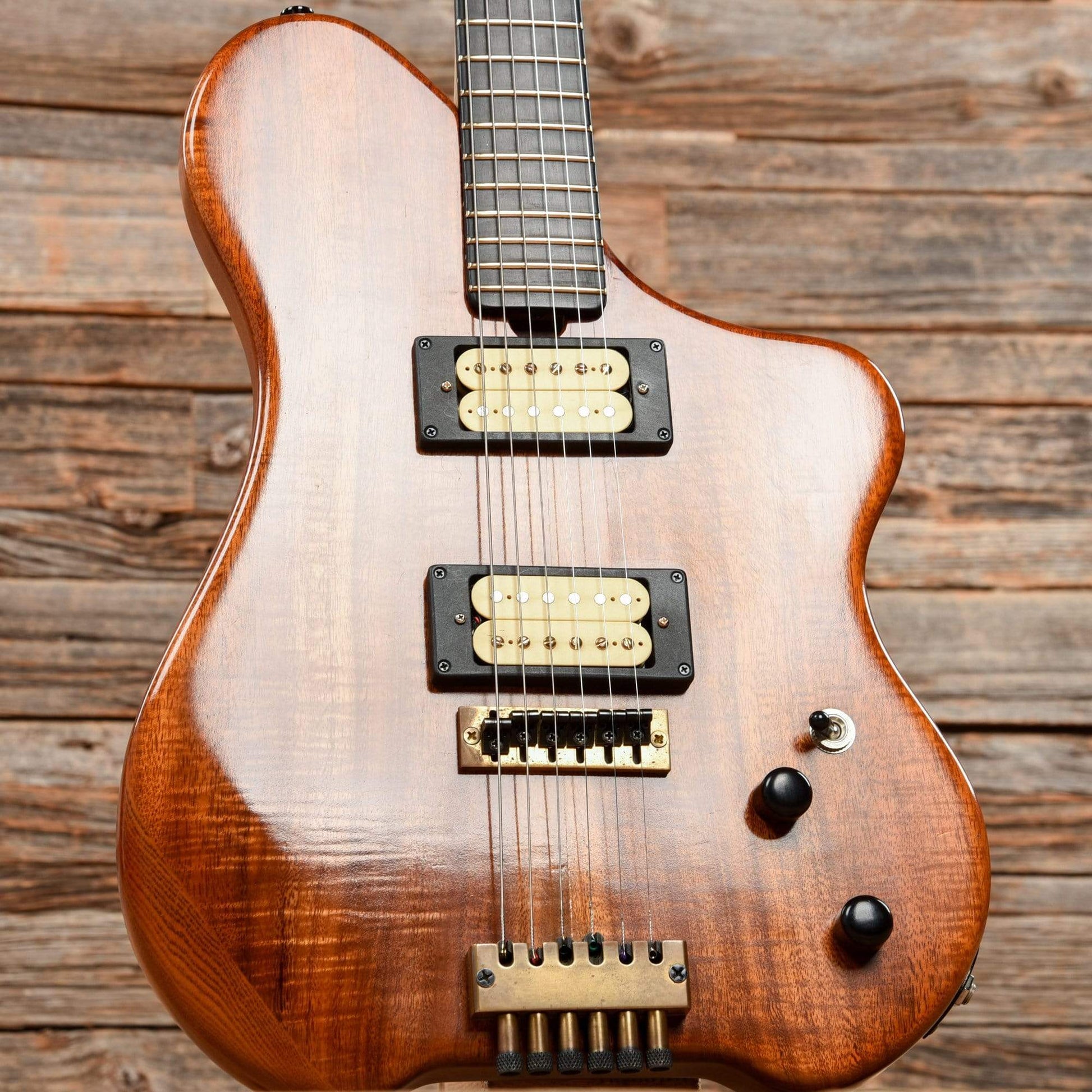 Steve Ezzo Custom Headless 6-String Guitar Koa Electric Guitars / Solid Body