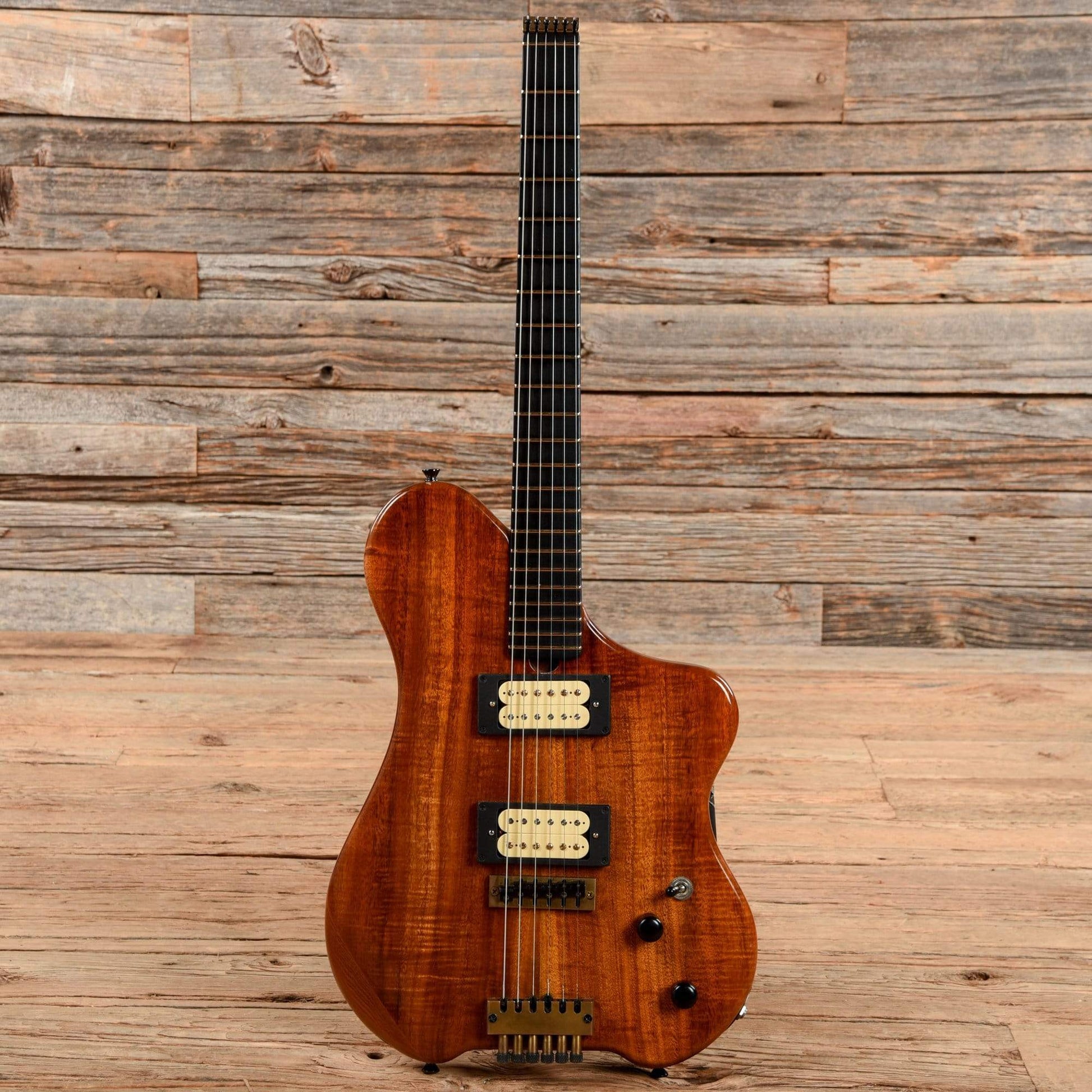 Steve Ezzo Custom Headless 6-String Guitar Koa Electric Guitars / Solid Body