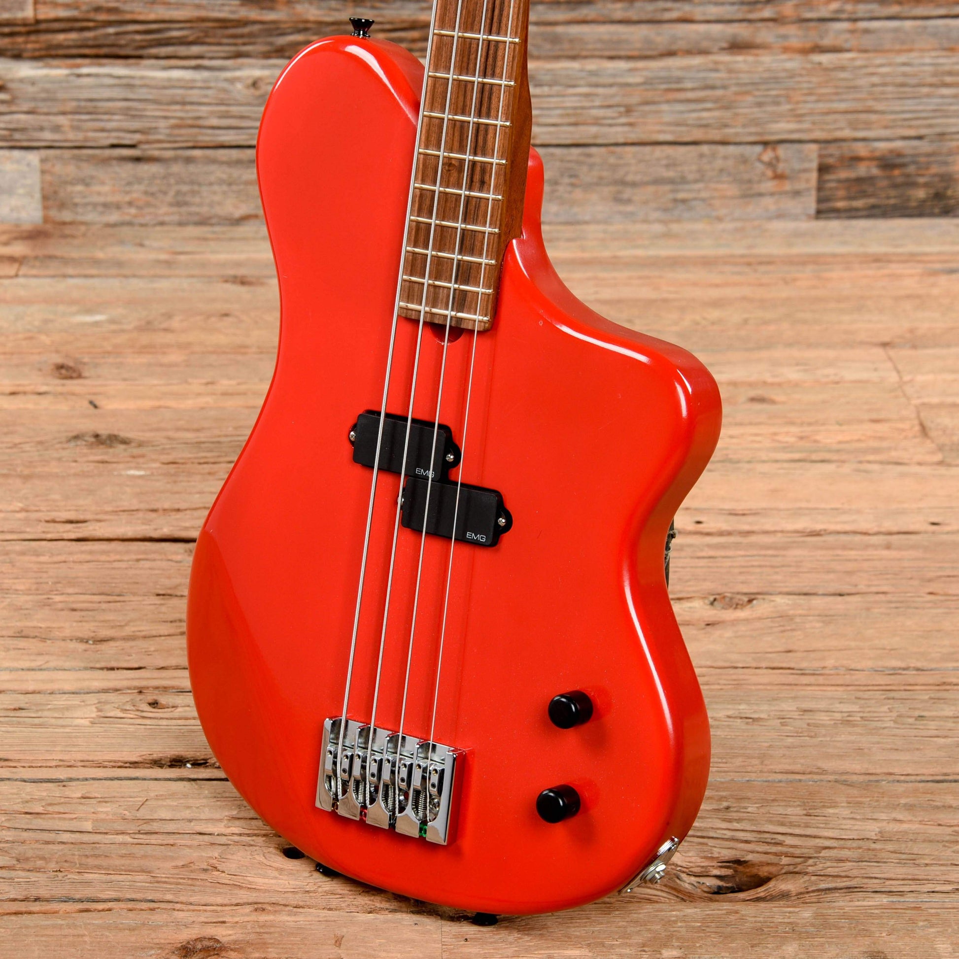 Steve Ezzo Custom Short Scale Bass Red Electric Guitars / Solid Body