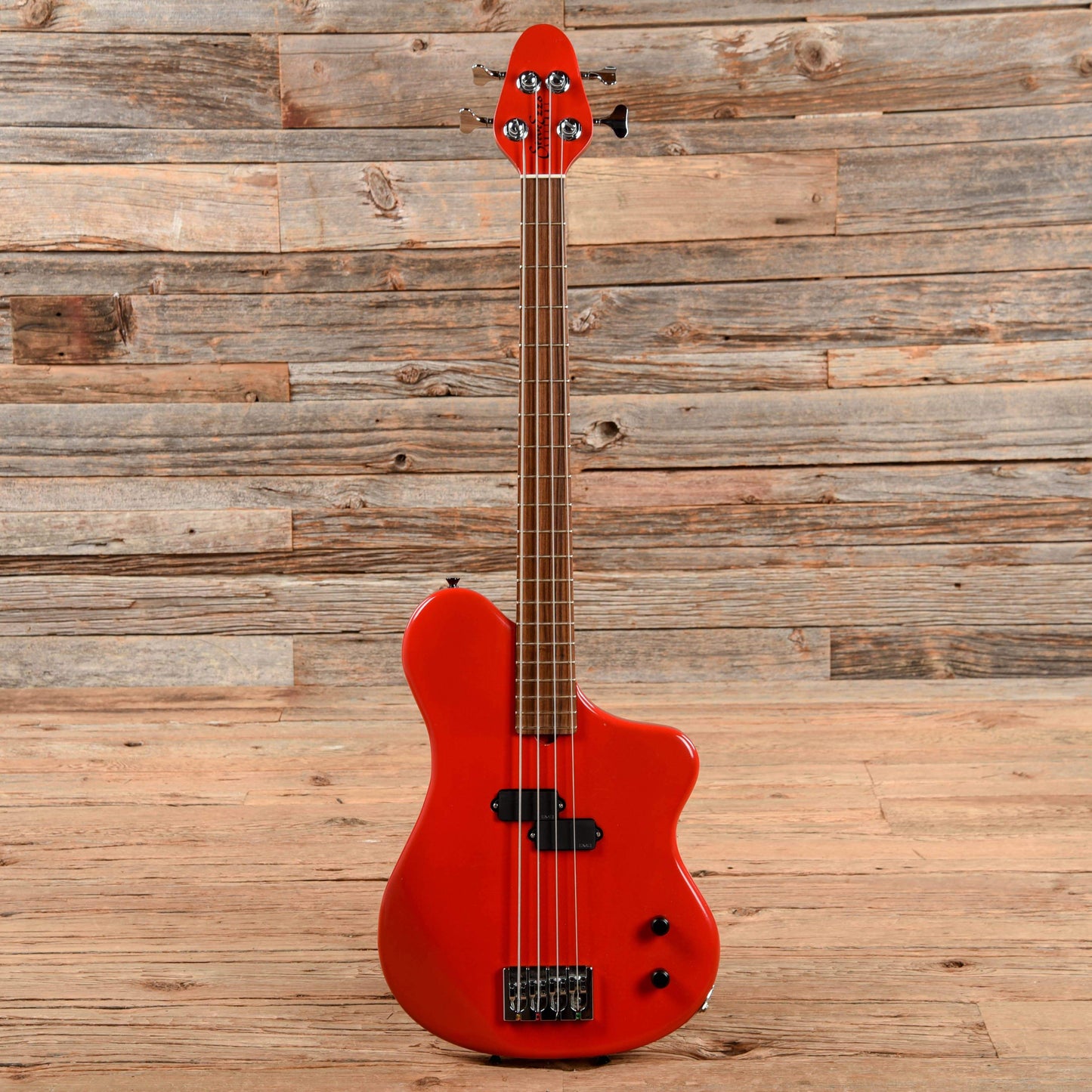 Steve Ezzo Custom Short Scale Bass Red Electric Guitars / Solid Body