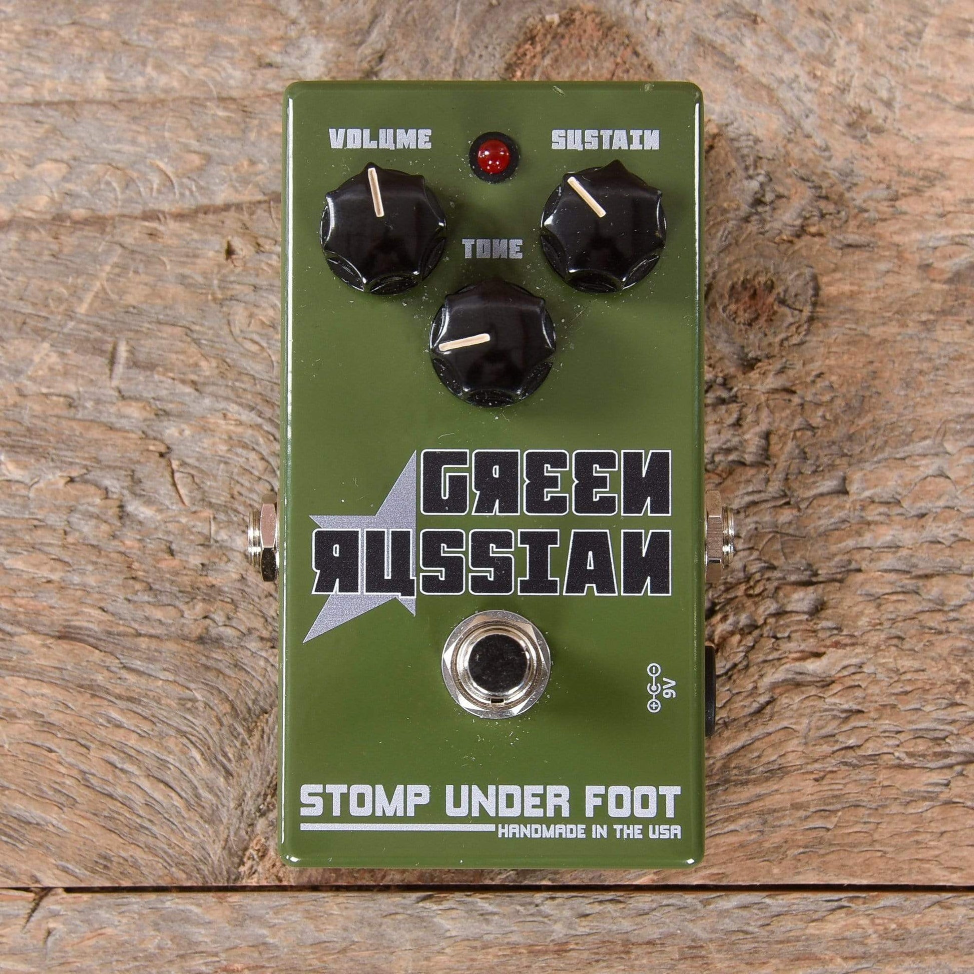 Stomp Under Foot Green Russian Effects and Pedals / Fuzz