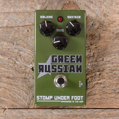 Stomp Under Foot Green Russian Effects and Pedals / Fuzz