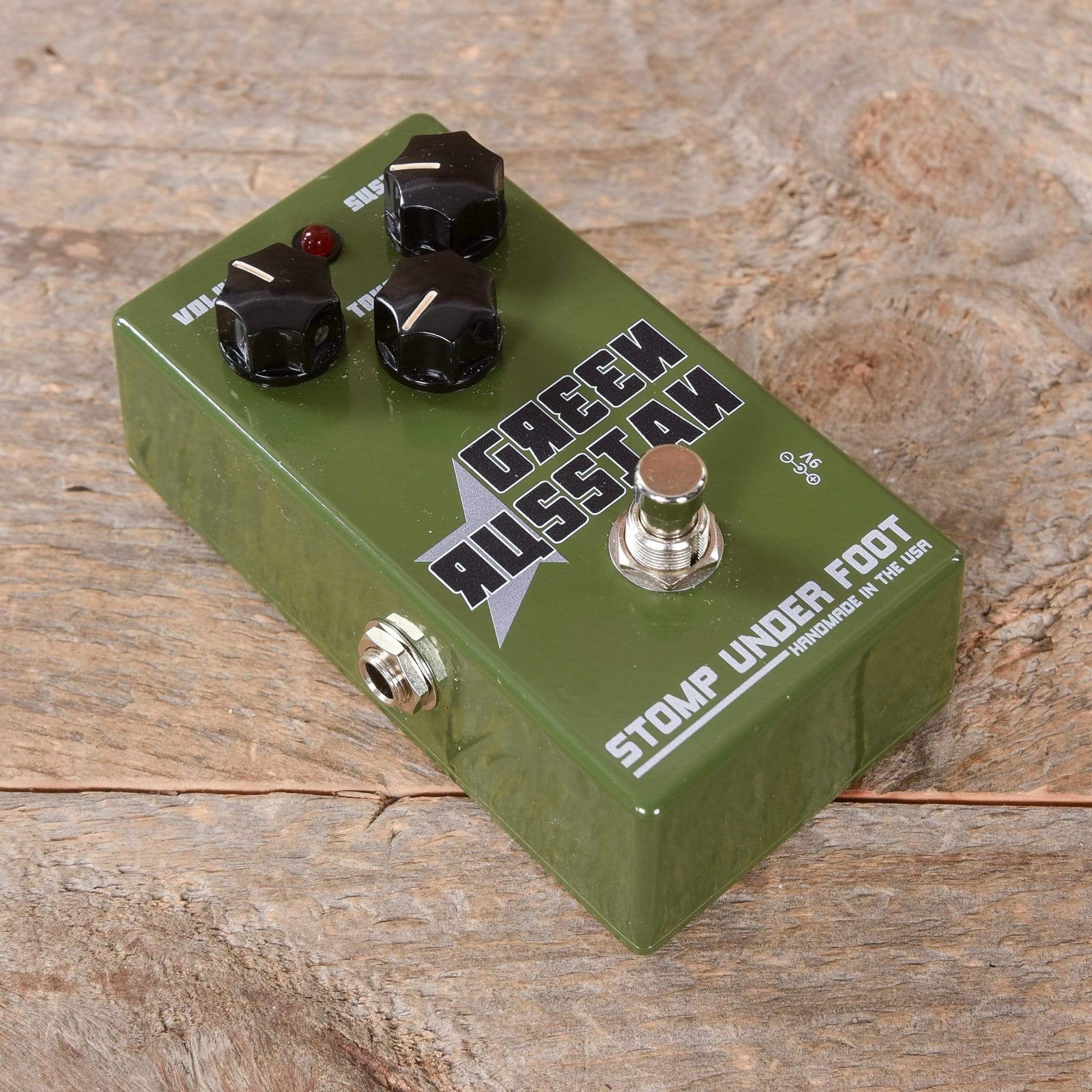 Stomp Under Foot Green Russian Effects and Pedals / Fuzz