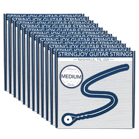Stringjoy Electric Balanced Medium Gauge 11-50 12 Pack Bundle Accessories / Strings / Guitar Strings