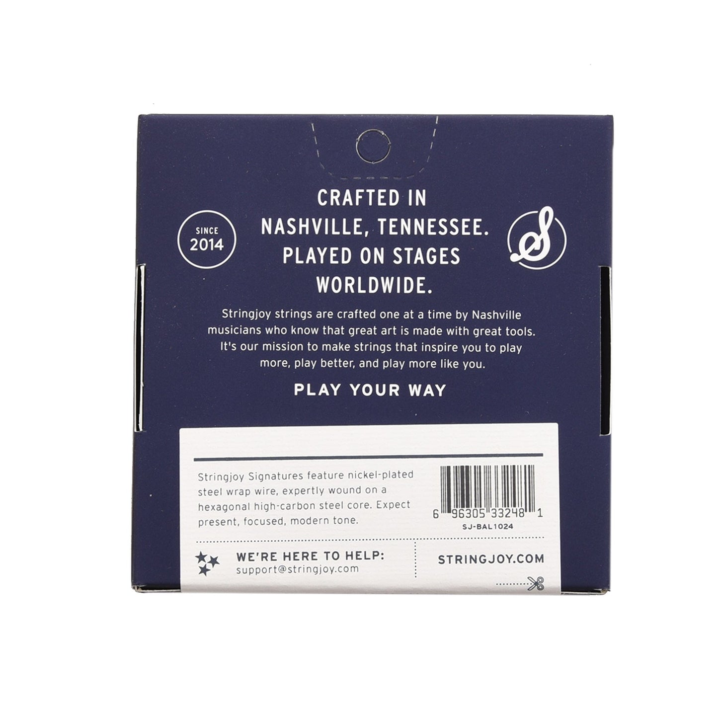 Stringjoy Signatures 12-String Balanced Light Gauge 10-48 Nickel Wound Electric Guitar Strings Accessories / Strings / Guitar Strings